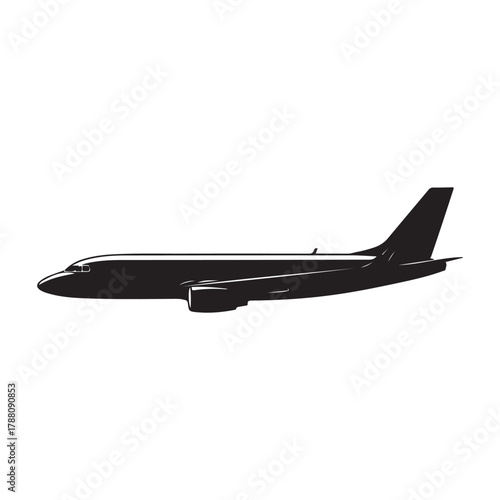 airplane on the white background.vector eps 10