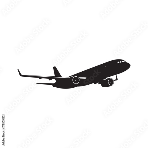 airplane on the white background.vector eps 10