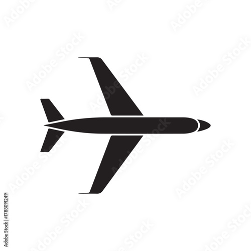 airplane on the white background.vector eps 10
