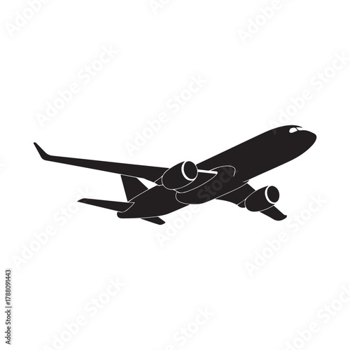 airplane on the white background.vector eps 10