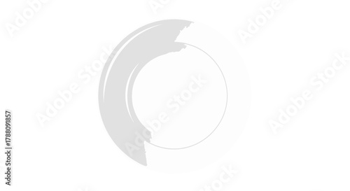 Circular loading icon on a white background with a gray loading indicator
