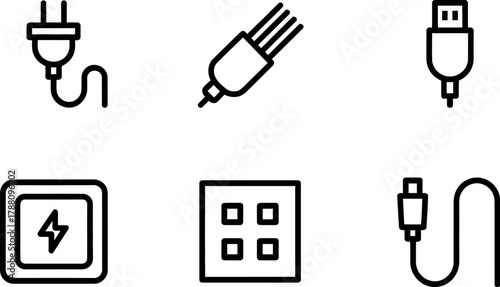 Set of electric plugs