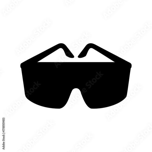 Safety glasses icon, eye protection symbol, work safety. Vector, illustration