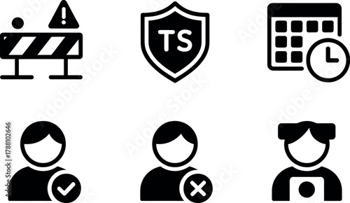Security and user icons