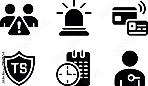 Alert system icons