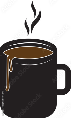 vector coffee mug design.