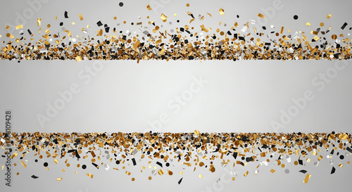 Dynamic New Year Confetti Explosion Background with Central Copy Space Generated AI