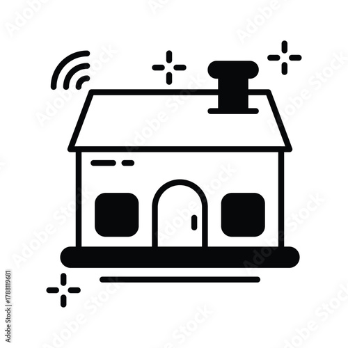 Get this amazing icon of smart home in modern technology