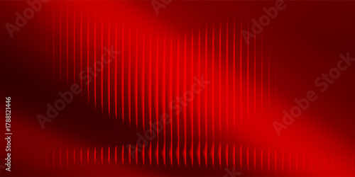 Pink-red gradient on a black background with glossy glass stripes and soft waves, creating a distorted neon effect. An abstract futuristic design with bright transitions