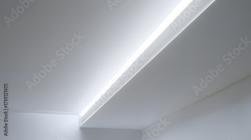 Wallpaper Mural Minimalist Interior Perspective: The clean lines of the interior structure create a simple, yet stylish vibe, a focus on architectural design and geometric form Torontodigital.ca