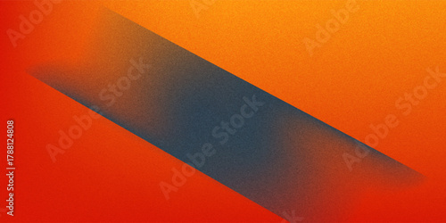 Fiery red brown burnt orange copper black abstract background. Geometric shape. Color gradient. 3d effect. Noise rough grungy grain. Neon light metallic. Design. Template. Web banner. Wide. Panoramic.