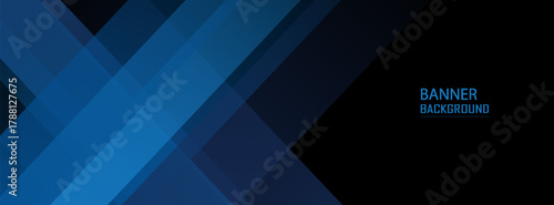 Modern banner background blue and black gradations slash shape pattern.colorful.simple design.vector eps 10