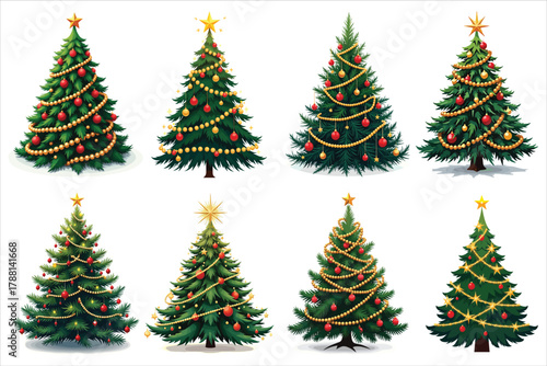 A beautifully decorated Christmas tree