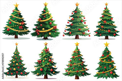 A beautifully decorated Christmas tree