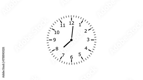 Clock Hands Moving Fast Forward Animation