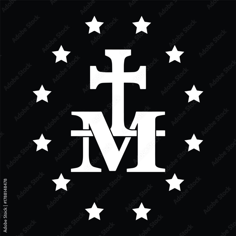 Obraz premium Miraculous Medal Catholic Religious