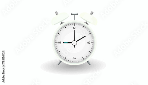 alarm clock isolated on white