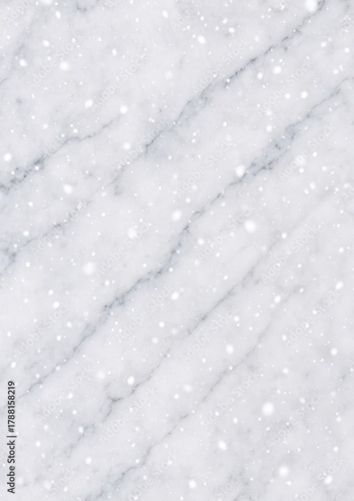 Obraz premium Elegant marble snow effect