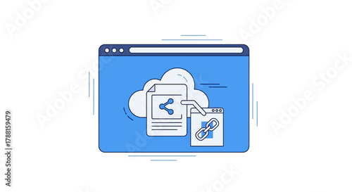Cloud file sharing and link generation services for digital document management and online collaboration