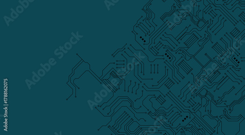 Circuit technology background with hi-tech digital data Vector illustration