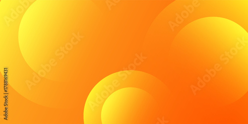 Abstract orange background with circles. Vector illustration