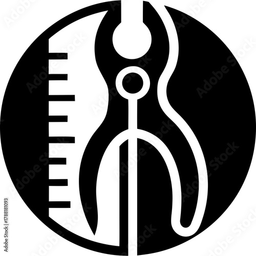 Abstract horizontal ellipse with graphic elements on transparent background silhouette