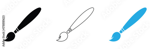 Discover creative inspiration with these versatile paint brush icons perfect for art projects, design, and artistic expression.