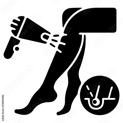 Hair removal icon