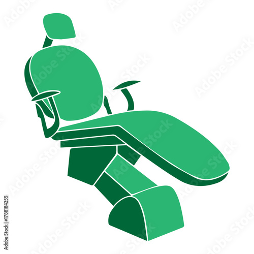 Green dental chair icon