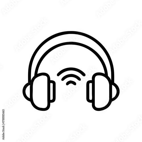 headphones icon vector illustration