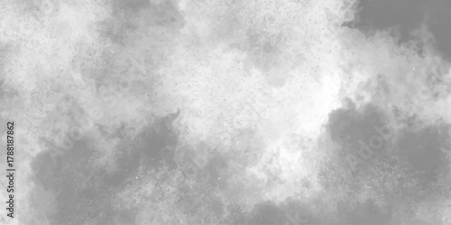 cloudy sky with gray and white clouds filling the frame in an artistic watercolor painting style clouds background.	