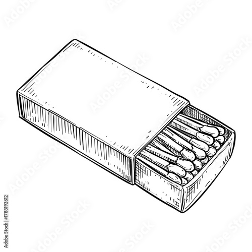 match sticks vector line art hand drawn illustration