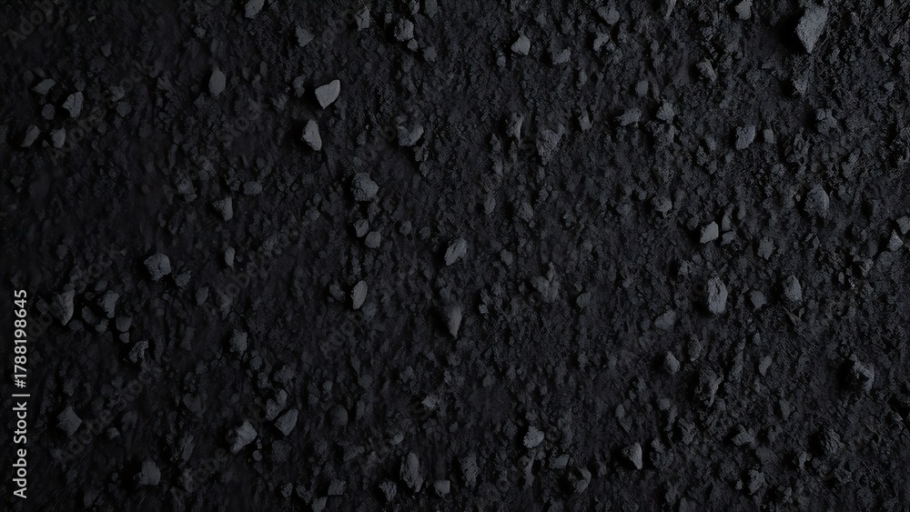 Fototapeta premium abrasive. Dark gray granular texture in close-up, abrasive surface with monochromatic tones. safety posters, maintenance manuals, designed for precision metalworking and fabrication facilities.
