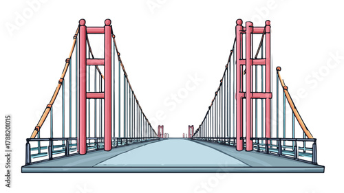 Elegant Bridge Composition with Multiple Views and Artistic Elements
