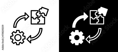 Integration whiteblack icon