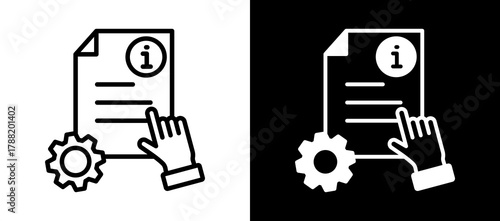 Instruction Set whiteblack icon