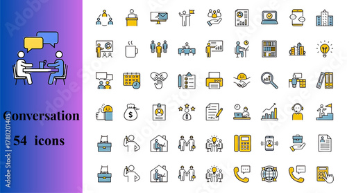 Flat Bold Style Icons Representing Approval Decline Warning and Status Visual Feedback Designs