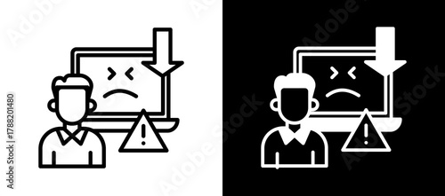 Program Eror whiteblack icon