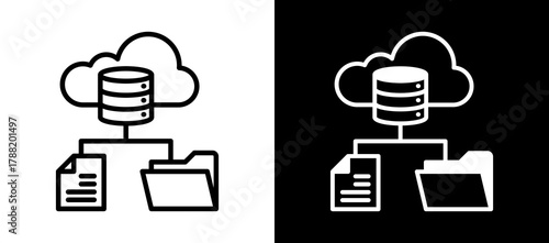 Data Structures whiteblack icon