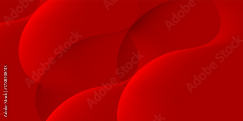Abstract Red Wavy Background with Subtle Fluid Curves.  Suit for banner, web, poster, pamflet, brochure and presentation