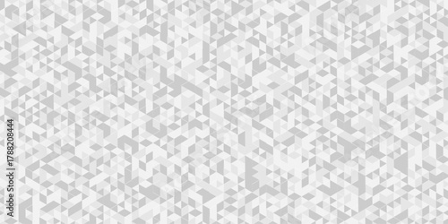 Abstract low polygon cubic white and gray vector poly triangle texture geometric pattern composed of triangular. geometric wall tile and metal cube background triangle wallpaper design.	