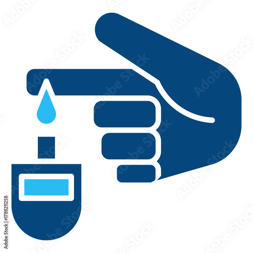blood sugar vector icon
