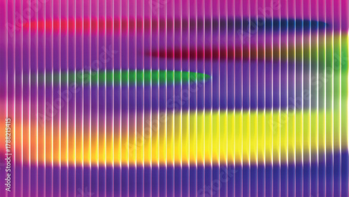 Abstract Cool Blue Glass Layers with Neon Light and Motion Design