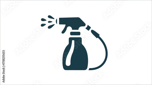 Professional Chemical Spray Cable Solid Icon for Dry Cleaning Vector