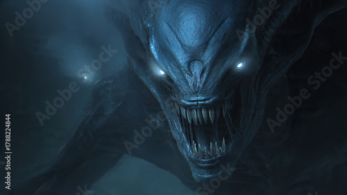 Portrait of an alien monster