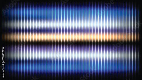 White to Blue Glass Gradient with Motion Flow and Transparent Glow