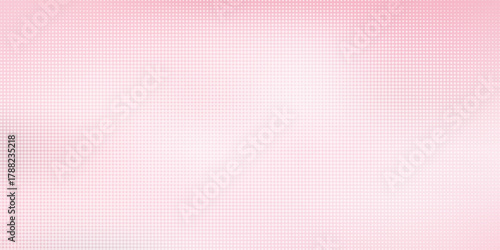 Pink rose halftone pattern. Retro comic gradient background. Pixelated dotted texture overlay. Cartoon pop art faded gradient pattern. Vector backdrop for poster, banner, advertisement