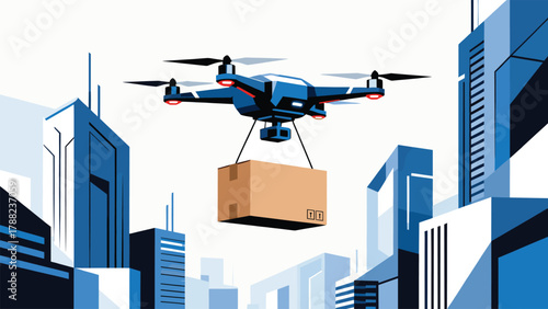 Drone Delivery in Urban Landscape