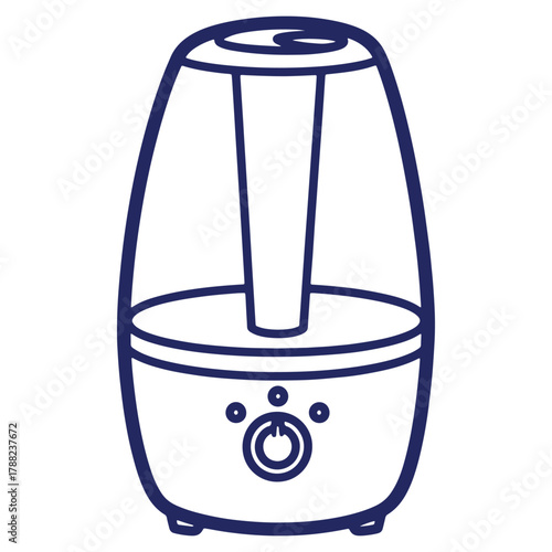 Humidifier Illustration for Home Comfort and Health Enhancements in Modern Living Spaces with Air Quality and Cleanliness Focus