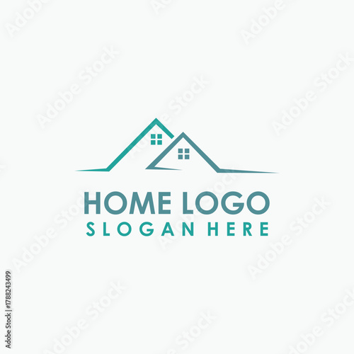 home creative logo vector, building icon design template